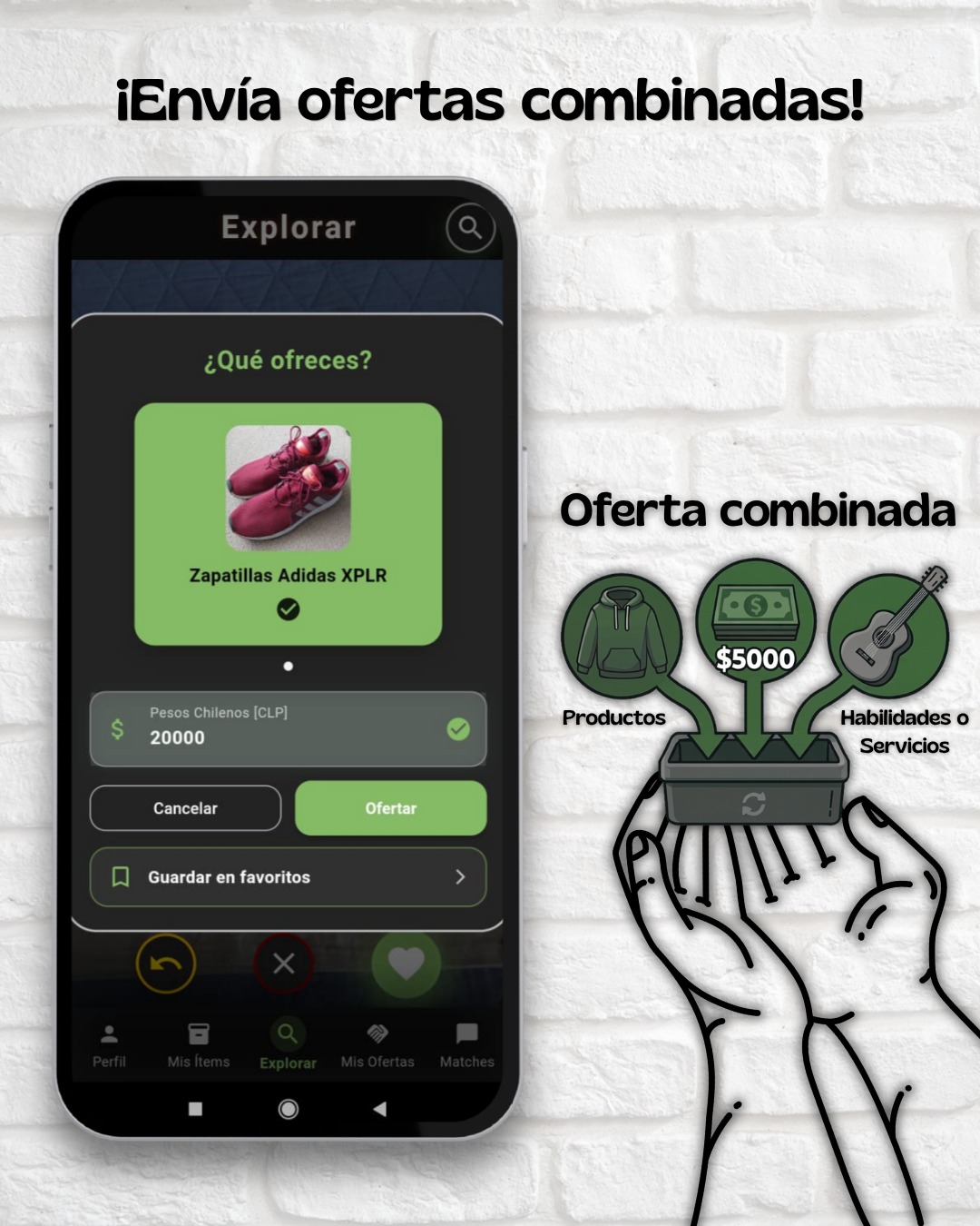 Envía ofertas combinadas.